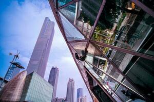Guangzhou ópera salón moderno urbano futurismo arquitectónico paisaje punto de referencia foto