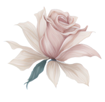 Aquarell Rose Blume Illustration. ai generativ png