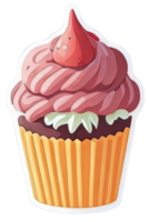 Sweet cake cartoon illustration. png