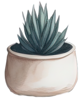 aquarelle maison plante. ai génératif png