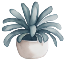 aquarelle maison plante. génératif ai png