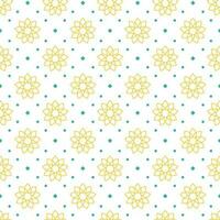 Happy Islamic New Year Seamless Pattern Design Flat Illustration with Muslims Elements in Template Hand Drawn vector