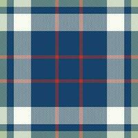 Plaid check pattern. Seamless fabric texture. Tartan textile print. vector