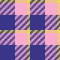 Plaid vector textile of pattern tartan fabric with a background seamless check texture.