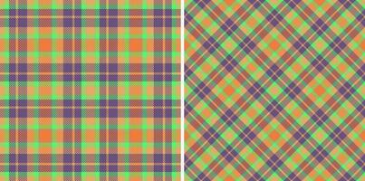 Fabric seamless vector. Check pattern texture. Background tartan plaid textile. vector