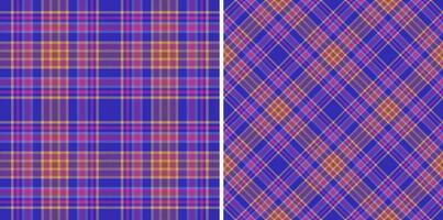 Textile fabric tartan of vector seamless pattern with a check texture plaid background.