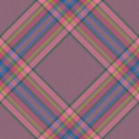 Fabric plaid background of textile check seamless with a tartan texture pattern vector. vector