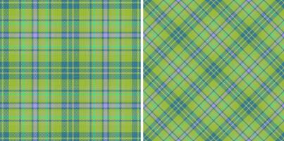 Plaid seamless textile. Texture fabric background. Check tartan vector pattern.