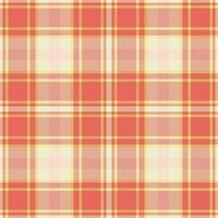 Plaid seamless pattern. Check fabric texture. Vector textile print.