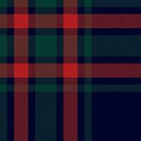 Plaid check pattern. Seamless fabric texture. Tartan textile print. vector