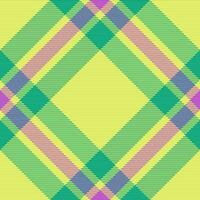 Seamless fabric tartan. Background vector pattern. Plaid texture textile check.