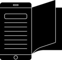 Online Statement In Smartphone Icon. vector