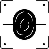 Fingerprint Scan Icon vector