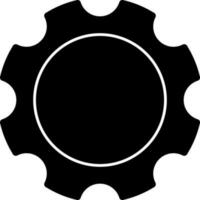 Setting Or Setup Icon In Black And White Color. vector