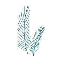 Seaweed, underwater plant in flat cartoon style. vector