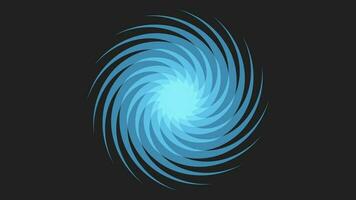 Blue swirl pattern in the center of the black background vector