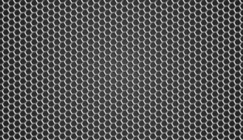 Metal hexagonal grid. Steel mesh background vector