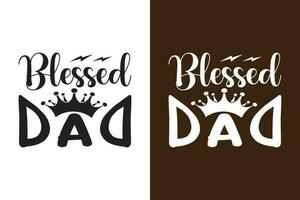 Blessed Dad Design vector