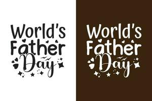 World's Father Day vector