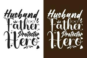Husband Father Protector Hero vector