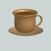 3d realista vector aislado blanco tazas de café, capuchino, americano, Café exprés, moca, latté, cacao, blanco blanco taza adecuado para colocación logo o texto