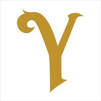 Y letter logo style and vector art