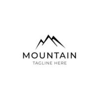 Black retro Mountain,outdoor logo design template vector