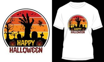 Halloween T-shirt design vector