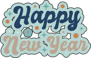 Happy New Year T-shirt Design vector