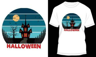 Halloween T-shirt design vector