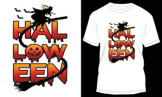 Halloween T-shirt design vector