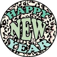 Happy New Year T-shirt Design vector