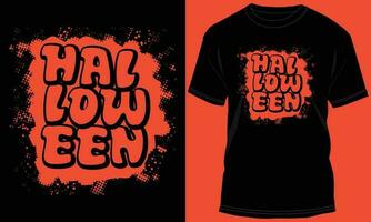 Halloween T-shirt design vector