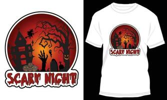 Halloween T-shirt design vector