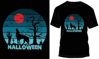 Halloween T-shirt design vector