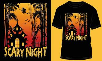 Halloween T-shirt design vector