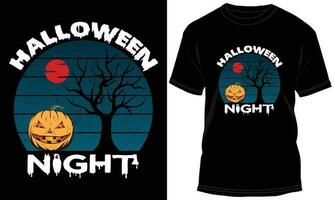 Halloween T-shirt design vector