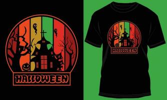 diseño de camiseta de halloween vector