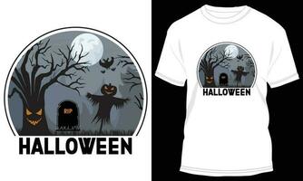 Halloween T-shirt design vector