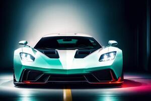 Beautiful sport car. Unleashing the Thrill. The Power and Elegance of Sports Cars. photo