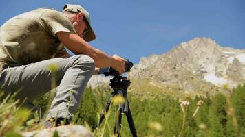 fotógrafo passatempo Aprendendo fotografia durante verão viagem video