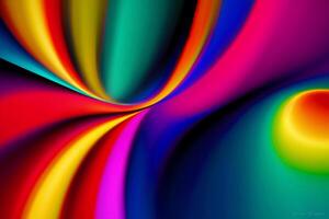 A beautiful Swirl Background. Spectrum Spiral. A Mesmerizing Color Swirl Background. Copy space. photo