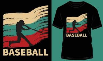 golpe remojar béisbol camiseta diseño vector