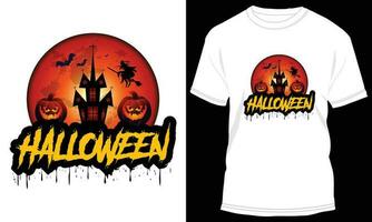 diseño de camiseta de halloween vector