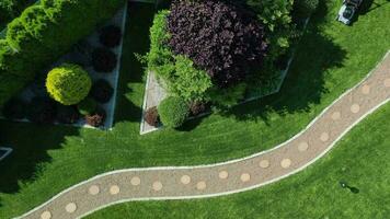 Gardener Cutting Grass With Lawn Mower. video