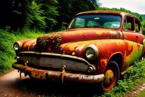 Abandoned Cars. Forgotten Relics. Capturing the Beauty of Abandoned Cars. photo