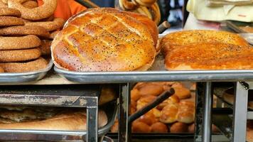 Organic Bread at Farmers Market in istanbul video