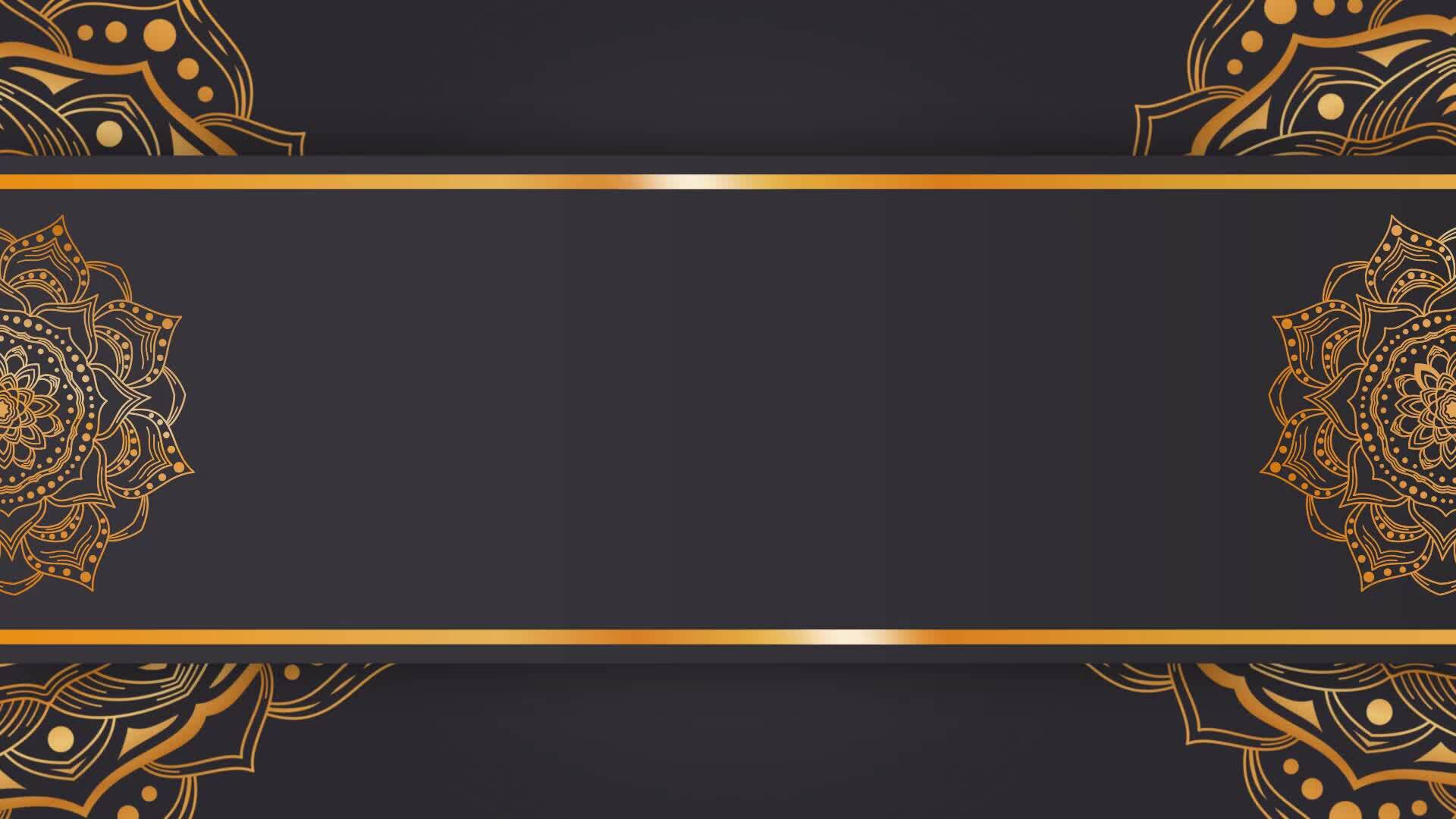 Islamic Background Black Stock Video Footage for Free Download