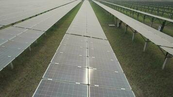 Technology solar cell, engineering service and worker installation solar cell video