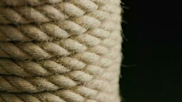 spinning looped rotating background of coiled rope video